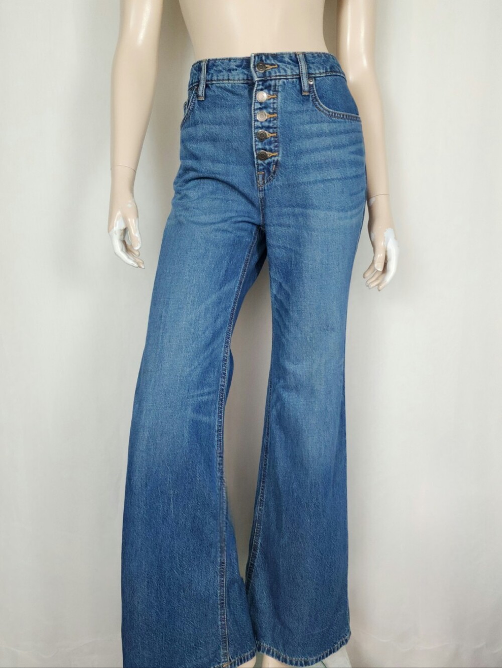 Lauren Ralph Lauren High Rise Flare Denim Jeans 6